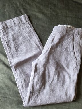 Studio Suits Grey Linen Pants Size 30